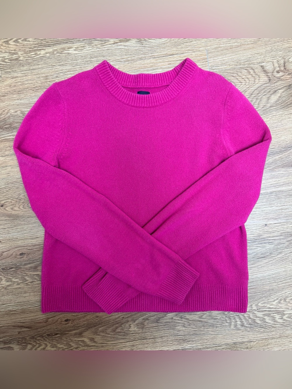 GAP Women's Crewneck Sweater in Fuchsia Pink